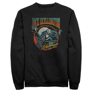 Men's The Nightmare Before Christmas Retro Jack Skellington Sweatshirt - 1 of 4