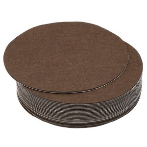 Unique Bargains Round Soft Adhesive Non-slip Anti-scratch Furniture Lamp Base Felt 20 Pcs - 1 of 4