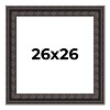 PosterPalooza | Square 3.5" Wide Ornate Black Frame - UV Acrylic, Foam Board Backing, Hanging Hardware - 2 of 4