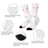 Cute Rabbit In Flower Women Printed Crew Socks Funny Funky Socks Soft Polyester Novelty Gifts for Artists Men - 4 of 4