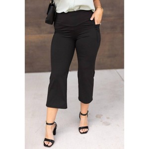 Women's Faith Tummy Control High Waisted Guacho Pants - Julia Rose - 1 of 4