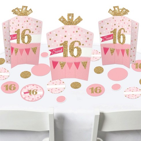 Big Dot Of Happiness Sweet 16 Birthday Party 4x6 Picture Display