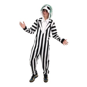 Beetlejuice Betelgeuse Men's Hooded Union Suit - 1 of 4