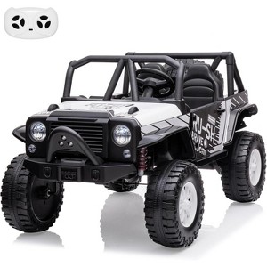 24V 2-Seater Kids Ride-On Car Truck with Remote Control – Electric Vehicle Featuring 19" Extra Wide Seat, Spring Suspension - 1 of 4