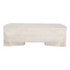 Royal Hampton Coffee Table | 45" Rectangular Handcrafted Mango Wood | Solid Asymmetric Base - 4 of 4
