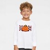 The Juniper Shop SmileyWorld Pumpkin Face Checkered Toddler Long Sleeve Tee - 3 of 4