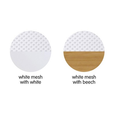 Beech and White Mesh Portable Sleeper for Babies