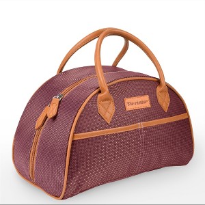 Tirrinia Fashionable Lunch Bag with Leather Handle, Insulated  Reusable Lunch Totes for Women & Men, Lunch Box for Working, Picnic, School - 1 of 4