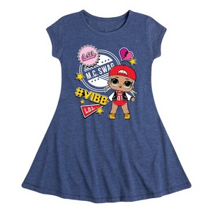 Girls' - LOL Surprise! - M.C. Swag Vibe Fit & Flair Cap Sleeve Dress - 1 of 3