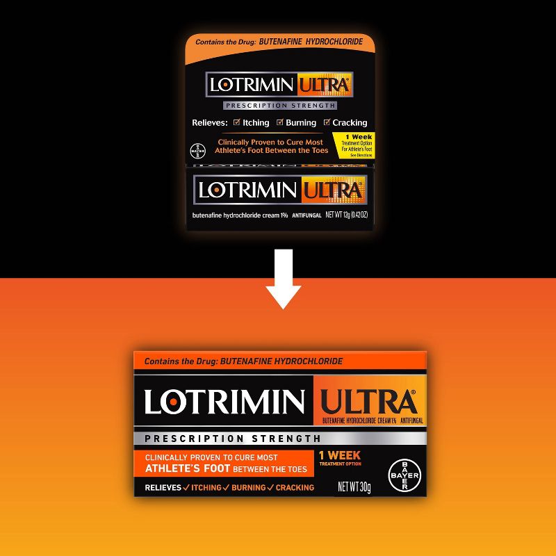 Lotrimin Ultra Antifungal Cream Athlete&#39;s Foot Treatment - 1.1oz, 3 of 8