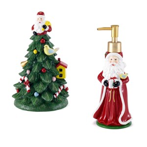 Spode® Christmas Tree Red Toothbrush & Lotion Dispenser Set - 1 of 3