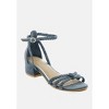 Nicola Braided Leather Block Heel Sandals - 2 of 4