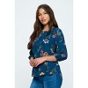 WEST K Women's Sophia Three Quarter Sleeve Blouse - 3 of 4
