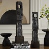 Uttermost Cipher Black Wood Totems Set of 2 Decorative Sculptures 27 Inch Tall - 2 of 4
