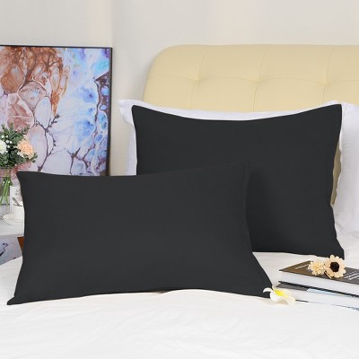 20x26inches / 51x66cm 601-800 1800 Series Soft Brushed Microfiber Pillow Case Black - PiccoCasa