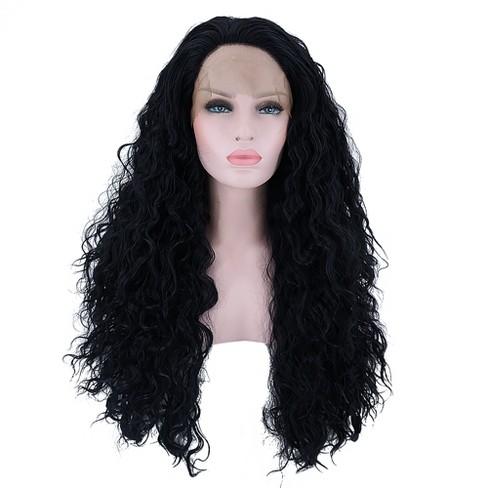 Unique Bargains Long Body Wave Lace Front Wigs For Women With Wig