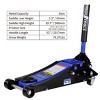 Syemin Lift Jacks Heavy Duty Low Profile Floor Jack, 2 Ton Low Profile Floor Jack with Single Piston Quick Lift Pump, Blue, 22.19"*10.25"*6" - 3 of 4