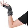 Skeleteen Punk Ripped Arm Warmers - Fingerless Long Sleeve Knitted Warmer Gloves Goth Halloween Accessories for Men and Women - 2 of 4