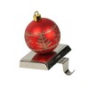 Northlight Glitter Snowflake Red Ball Ornament Christmas Stocking Holder - 5.5" - 2 of 3