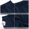 Women's Bermuda Shorts with Zipper Pockets Casual Summer Drawstring Jersey Shorts Elastic Waist Comfy Waffle Shorts - 3 of 4
