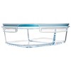 Lexi Home 2-Compartment 33 oz. Glass Container with Locking Lid in Aqua - 3 of 4
