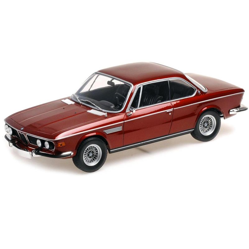 1971 BMW 3.0 CSi Red Metallic Limited Edition to 504 pieces Worldwide 1/18 Diecast Model Car by Minichamps, 2 of 4