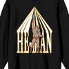 He-Man And The Masters Of The Universe He-Man Raising Sword Crew Neck Long Sleeve Adult Black Sweatshirt - 2 of 3