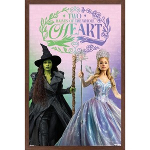 Trends International Wicked: For Good (2025) - Two Halves of the Whole Heart Framed Wall Poster Prints - 1 of 4