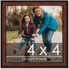 PosterPalooza | Square Decor Brown Picture Frame - UV Acrylic, Foam Board Backing, Hanging Hardware - 2 of 4