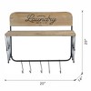 Vynxaria Industria Decorative Wall Shelf - Iron & Wood Wall-Mounted-Black+Brown - 4 of 4