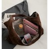 Trendy Suede Crescent Shoulder Bag Women Tote Bag Satchels Crossbody Purse Top-handle Travel Handbag - 3 of 4