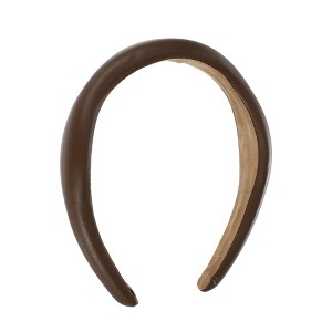 Unique Bargains Women's Classic Irregular PU Headband 6.3"x5.51" 1 Pc - 1 of 4