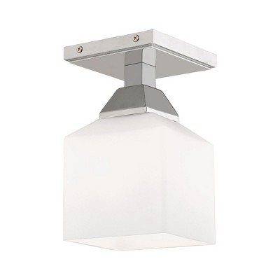 Livex Lighting Aragon 1 - Light Flush Mount in  Polished Chrome