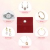Unique Bargains Velvet Portable Earrings Bracelets Snap Button Jewelry Storage Bag 12 Pcs - 4 of 4