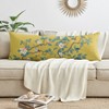 Sweet Jojo Designs Girl Body Pillow Cover (Pillow Not Included) 54in.x20in. Floral Bird Blossom Yellow and Blue - 3 of 4