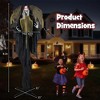 Costway 8.2 ft Halloween Standing Witch Voice Activated Animatronic Ghost with Lighted Eyes - 2 of 4