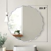 Beautyolove Round Aluminum Alloy Framed Scalloped Wavy Wall Mirror - 4 of 4