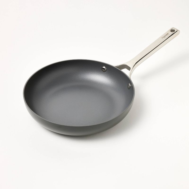 10&#34; Nonstick Hard Anodized Frypan Dark Gray - Figmint&#8482;, 4 of 12