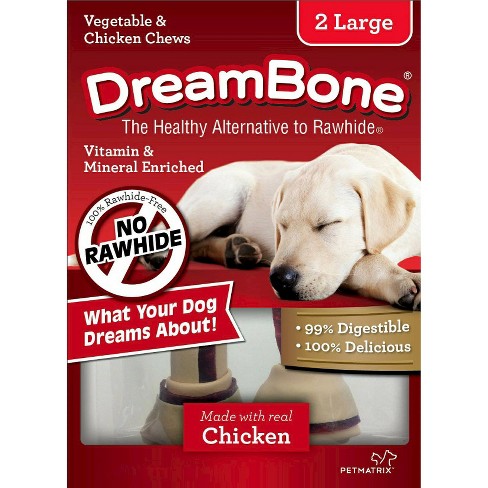 Non-GMO Deepthi Pressed Rawhide Bone Dog Chews Grain-Free Fully Digestible Treats and Dental Chew Bone for Medium and Large Dogs 6 Pack 