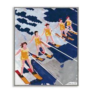 Stupell Industries Retro Water Ski Show Line Framed Giclee Art - 1 of 4