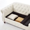 85.8" PU Faux Leather Tufted Chesterfield Sofa with Hidden Storage - 4 of 4