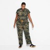 Women's Camo Print "Princess" Short Sleeve Graphic Baby T-Shirt - Green - 3 of 3