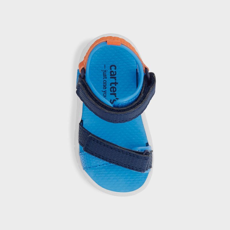 Carter's Just One You® Toddler Boys' First Walker Sporty Sandals - Blue, 4 of 6