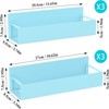 Attop 6 Pack Magnetic Spice Storage Rack Organizer for Refrigerator and Oven, Blue Fridge Organizers and Storage - 2 of 4