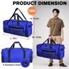 130L Heavy Duty Large Duffle Equipment Bag,Catchers Gear Bag with Shoe Compartment,Baseball Duffle Bag - 3 of 4