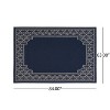 Gulches 5'3" x 7' Navy Outdoor Area Rug - Timeless Elegance for Your Space - 3 of 4