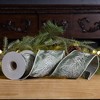 Melrose Wired Polyester Pine Ribbon 4" x 5 yds. - 3 of 3