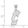 Black Bow Jewelry 14k White Gold Cincinnati Bearcats NCAA Large Pendant - 2 of 3