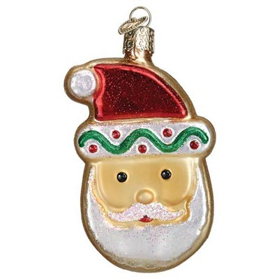Old World Christmas 3.75 In Santa Sugar Cookie Frosted Baking Treat Iced Tree Ornaments