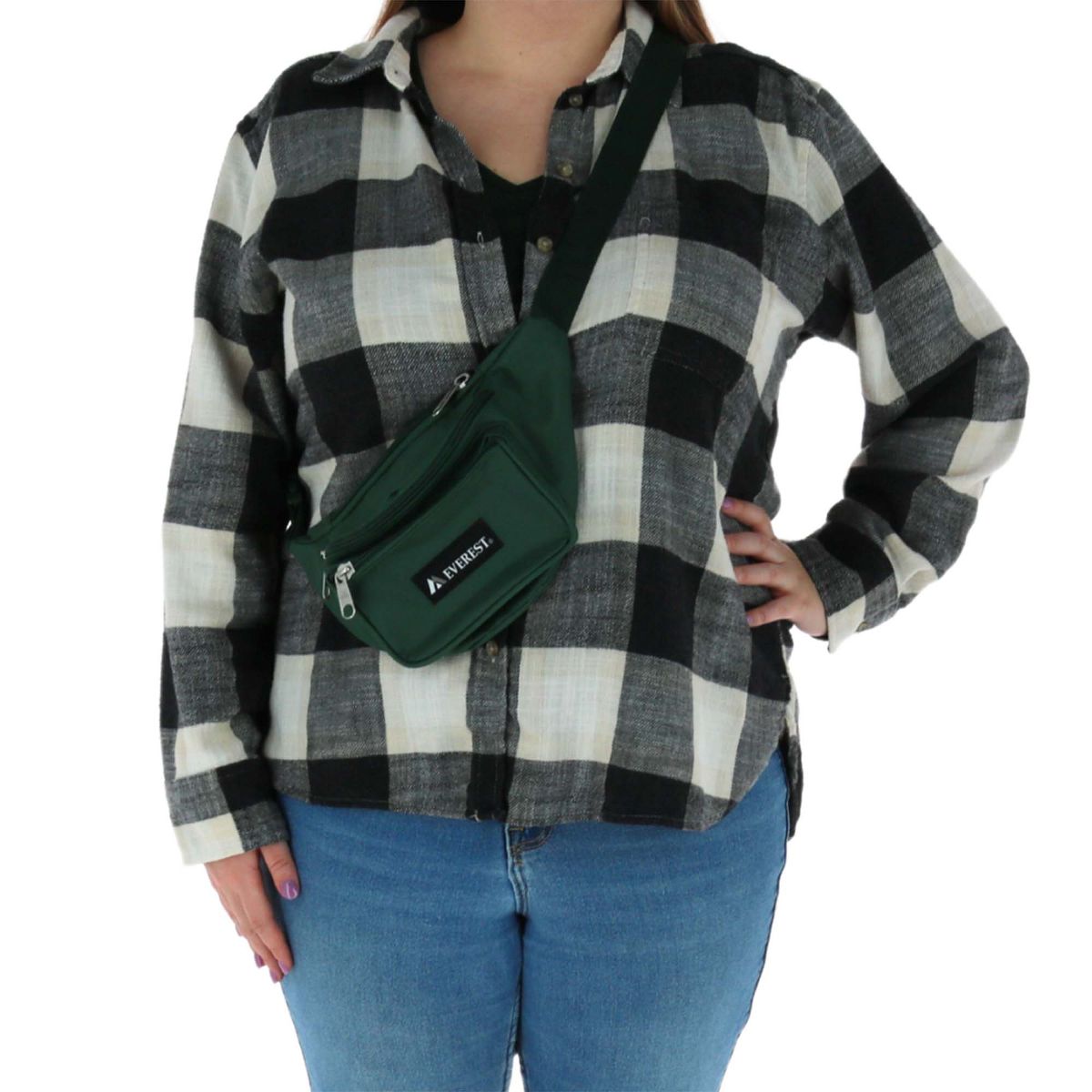 Everest Fabric Multi Pocket Fanny Waist Pack - thumbnail 7
